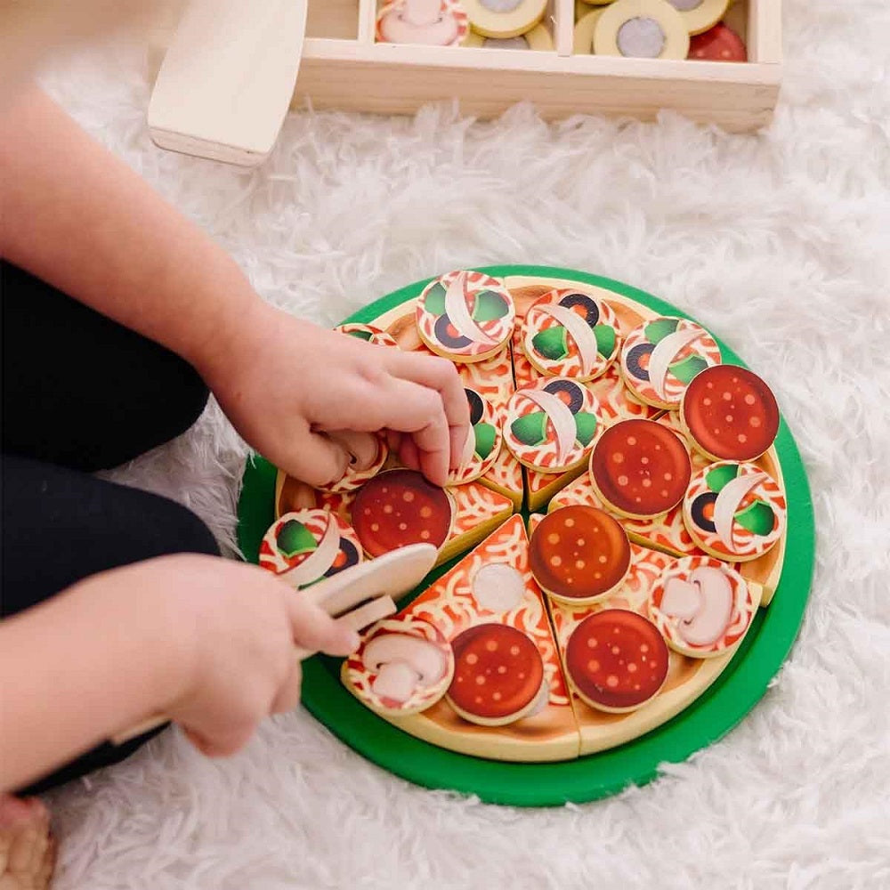 Comidinha de Brinquedo Madeira Festa da Pizza Melissa & Doug