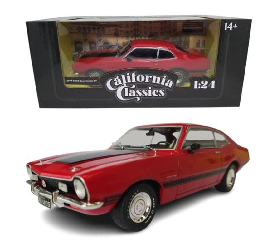 Miniatura 1974 Ford Maverick GT Vermelho 1/24 - California