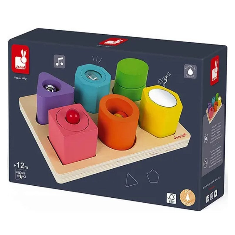 Encaixa-formas Interativo 7 Peças - Janod