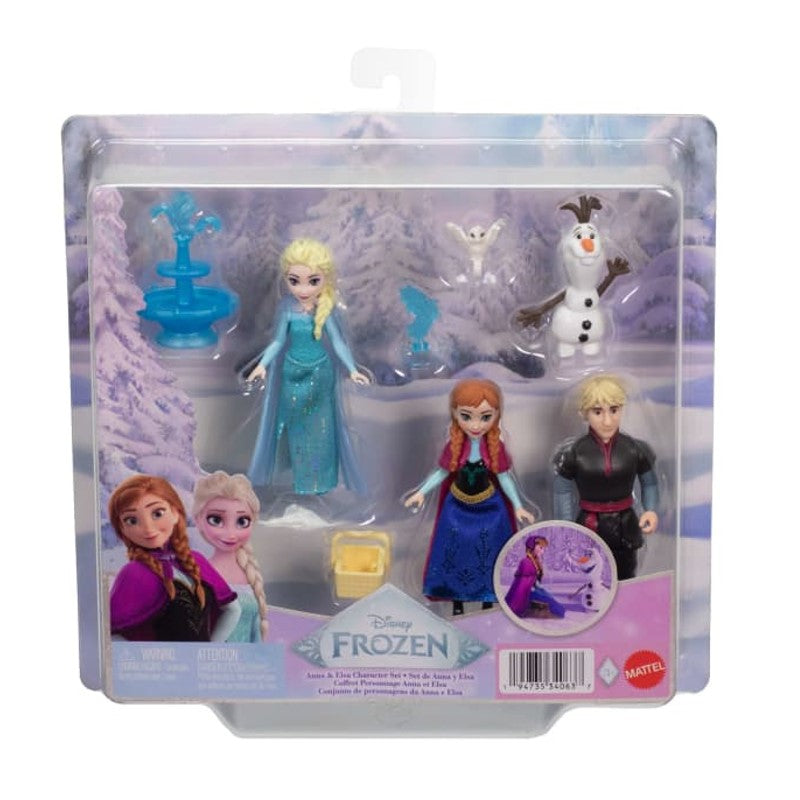 Conjunto de Personagens Anna e Elsa Frozen - Mattel