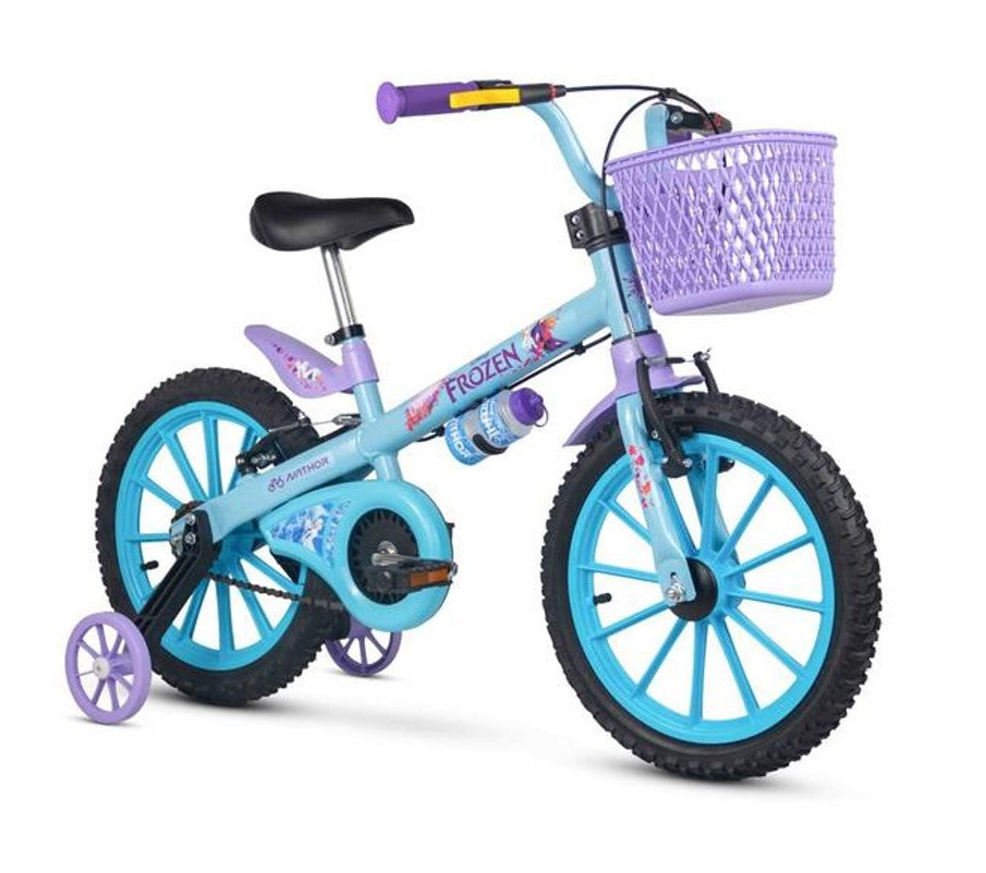 Bicicleta Infantil Aro 16 Com Rodinhas Frozen - Nathor