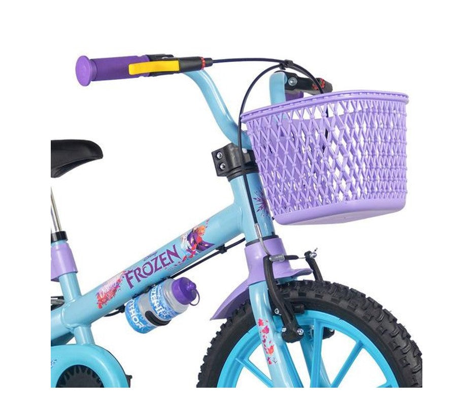 Bicicleta Infantil Aro 16 Com Rodinhas Frozen - Nathor