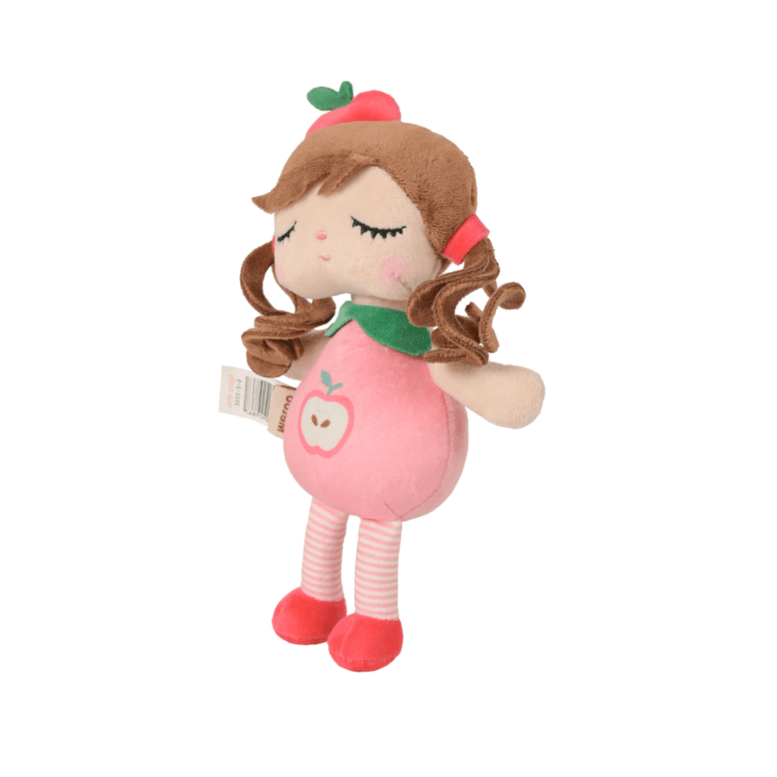 Boneca Com Caixa Mini Angela Frutas Maçãzinha 20cm - Metoo