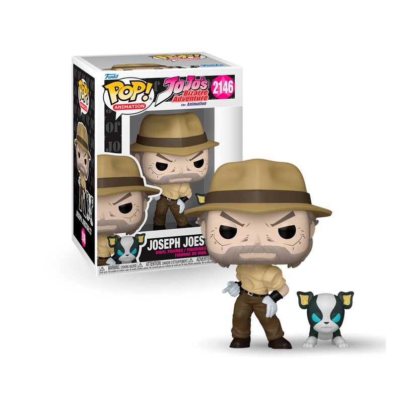 Funko POP! Jojo's Bizarre Adventure: Joseph Joestar com Iggy - Candide