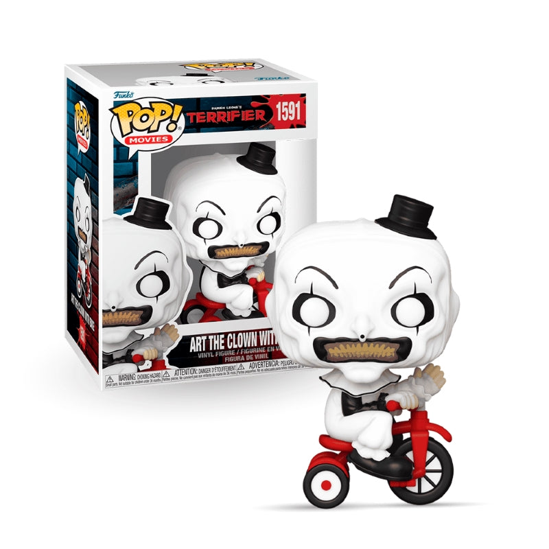 Funko Pop Movies: Terrifier- Palhaço Art com Bicicleta - Candide