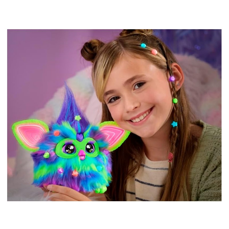 Furby Galaxy Pelúcia Interativa Brilha No Escuro - Hasbro