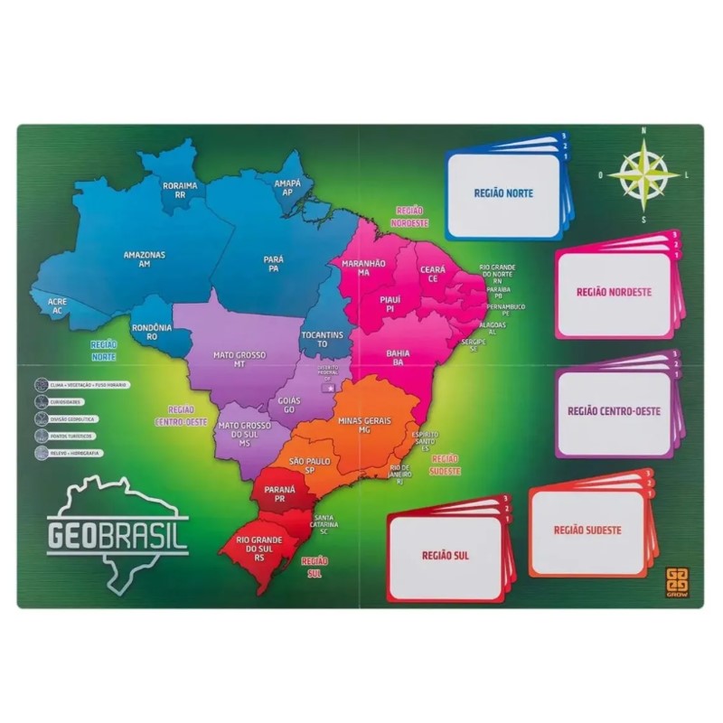 Jogo Didático Geobrasil - Grow