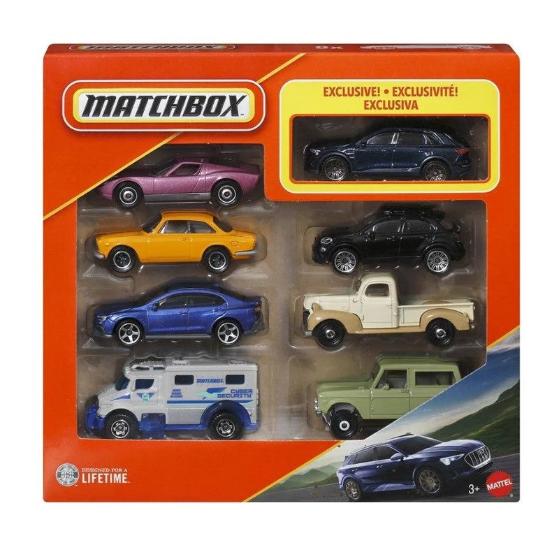Matchbox Pacote com 8 Veículos de Brinquedos - Mattel