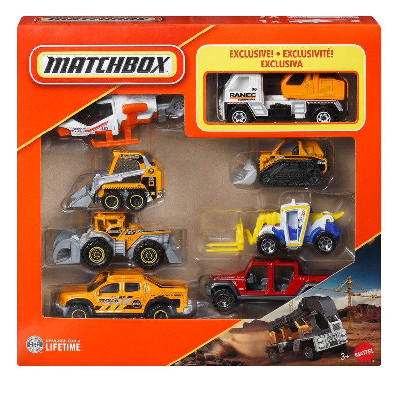 Matchbox Pacote com 8 Veículos de Brinquedos - Mattel
