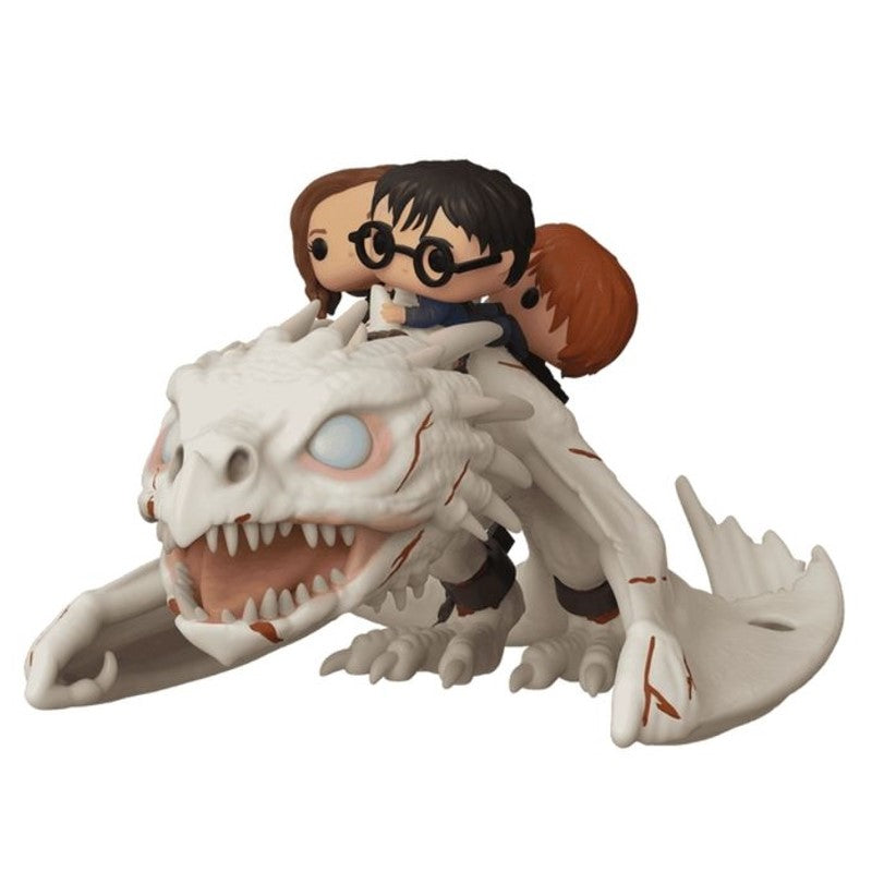 Boneco Funko Pop! Rides Harry, Rony e Hermione no Dragão - Candide