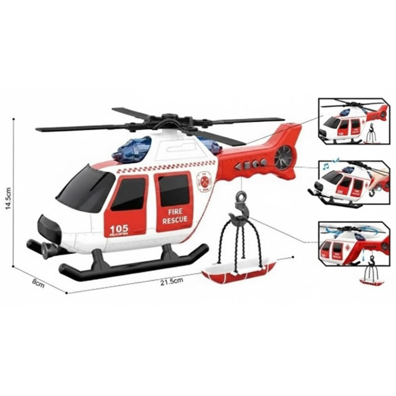 Helicóptero 1:10 Sortido Som e Luz - Brink Center