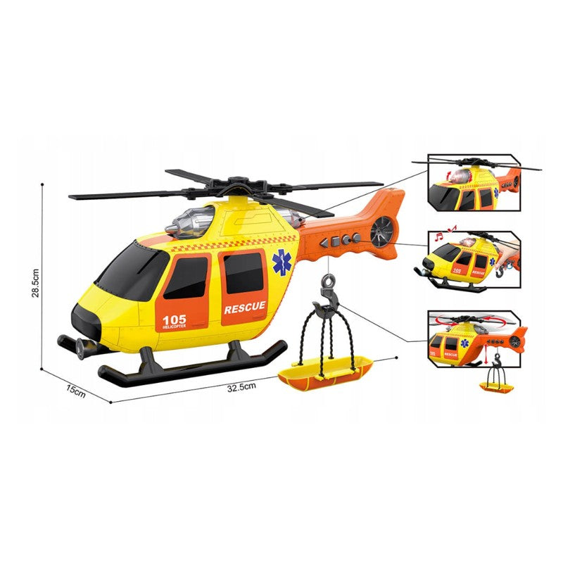 Helicóptero 1:10 Sortido Som e Luz - Brink Center