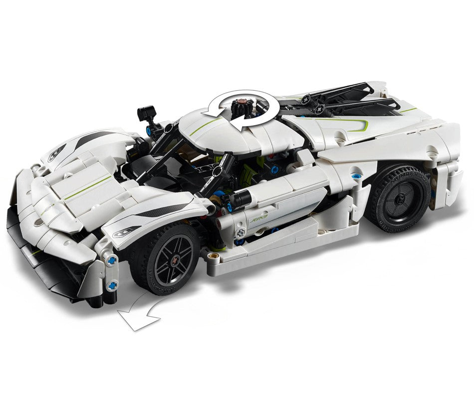 Lego Technic Carro Koenigsegg Jesko Absolut Branco - 42184