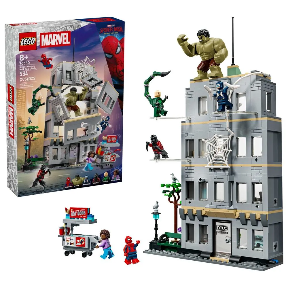 Lego Marvel Homem-Aranha vs Hulk: Confronto Épico - 76350
