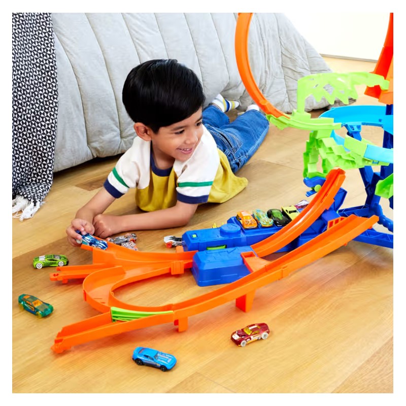 Hot Wheels Stunt Tracks Colisão aérea - Mattel