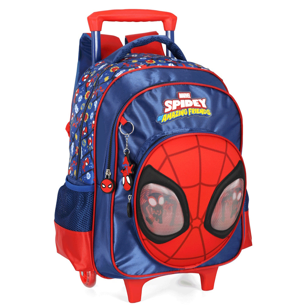 Kit Mochila de Rodinhas Spidey Amazing Friends + Lancheira + Estojo - Luxcel