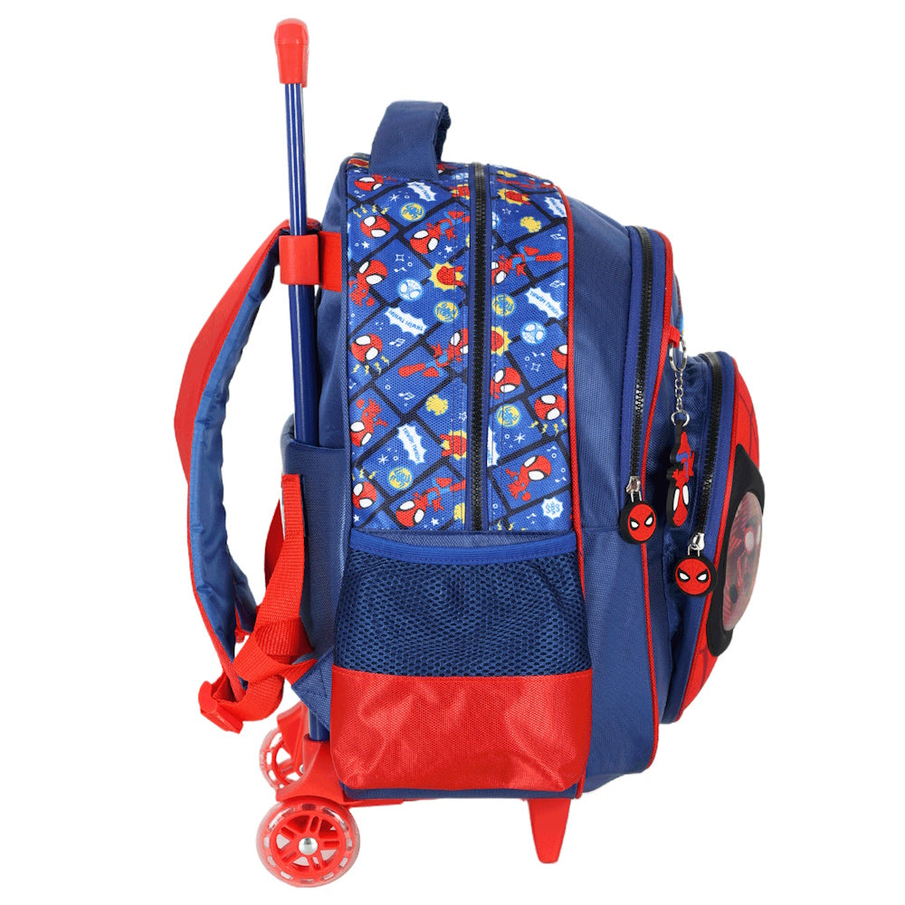 Kit Mochila de Rodinhas Spidey Amazing Friends + Lancheira + Estojo - Luxcel