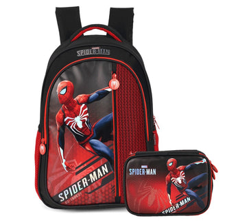 Kit Escolar Spider-Man Mochila de Costas + Estojo - Luxcel