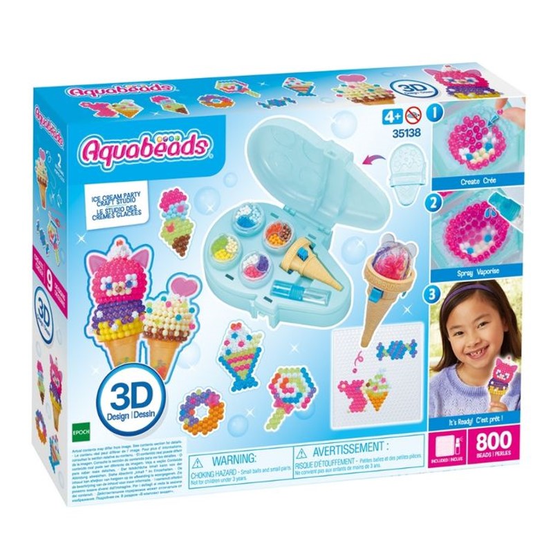 Ice Cream Party Craft Studio Aquabeads - Epoch