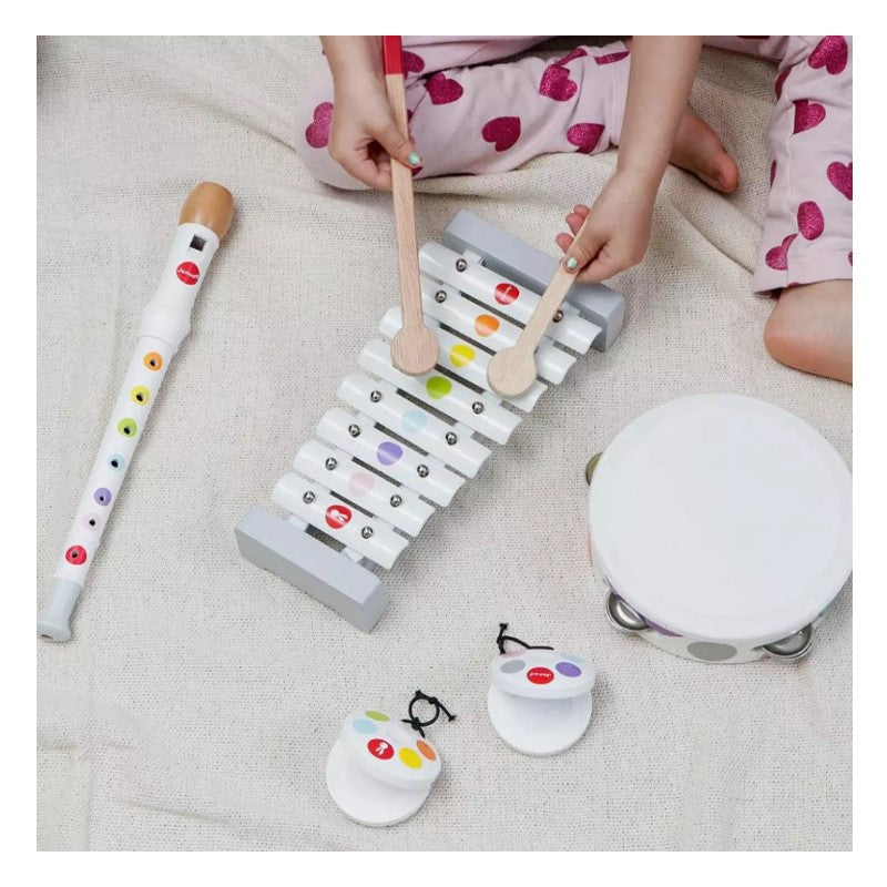 Meu Primeiro Conjuntinho Musical 4 em 1 Confetti em Madeira - Janod