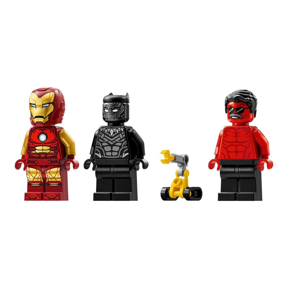 Lego Marvel Carro do Homem de Ferro e Pantera Negra vs Hulk Vermelho - 76310
