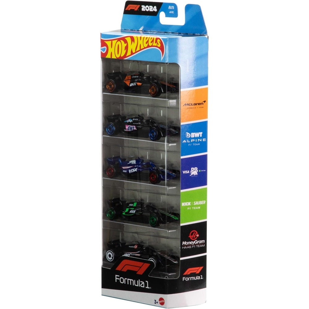 Pack 5 Hot Wheels Formula 1 JBJ78 - Mattel