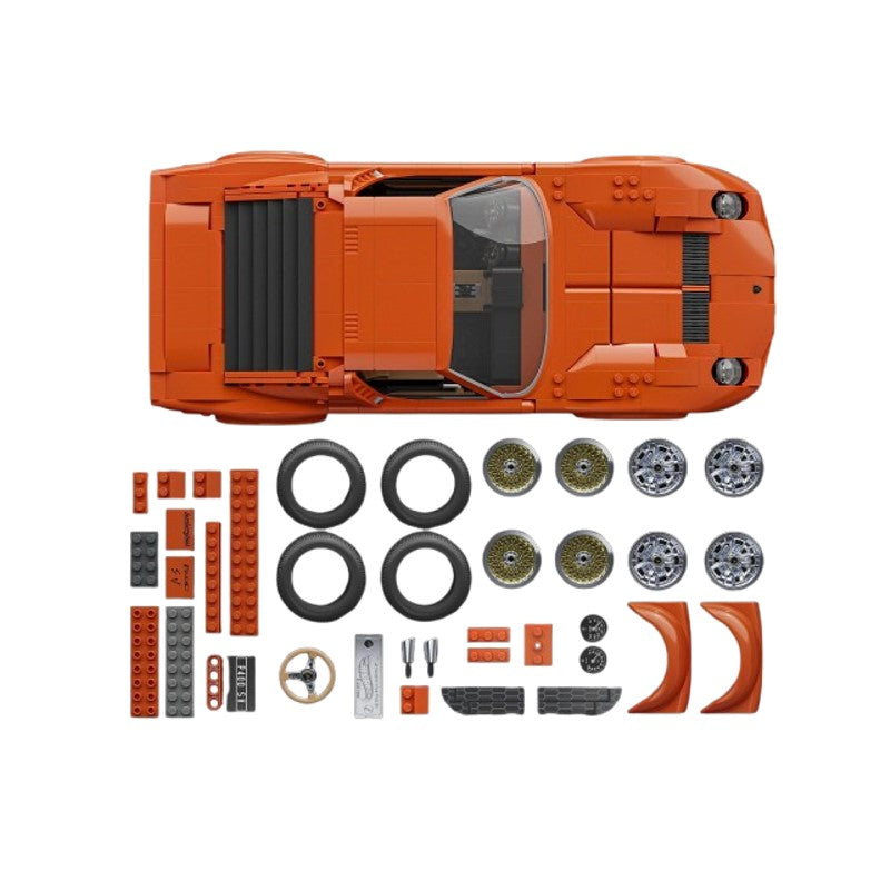Carro Montável Hot Wheels Brick Shop Lamborghini Miura P400 SV - Mattel