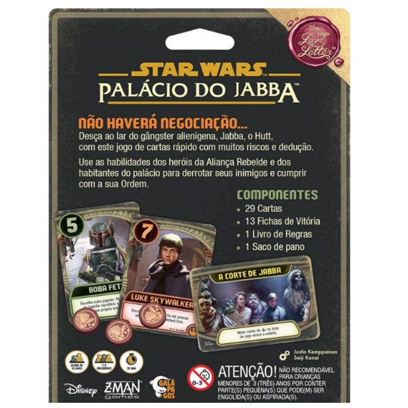 Jogo Star Wars Palácio do Jabba - GALAPAGOS JOGOS