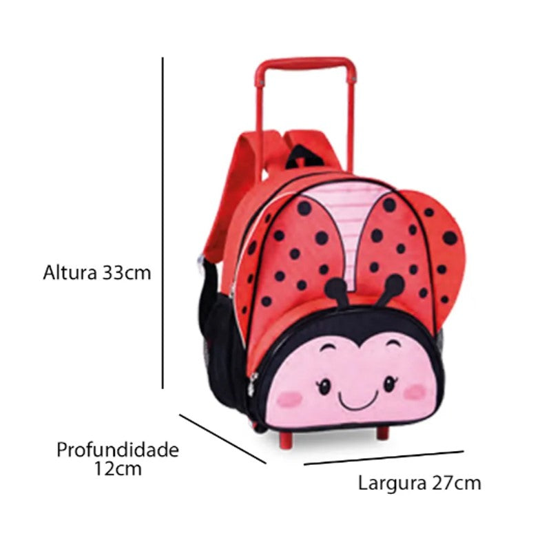 Mochila De Rodinha Infantil Clio Pets Escola - Clio