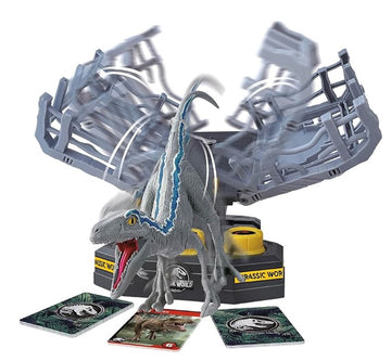 Jogo Jurassic World Velociraptor Blue Cage Breaker - Epoch