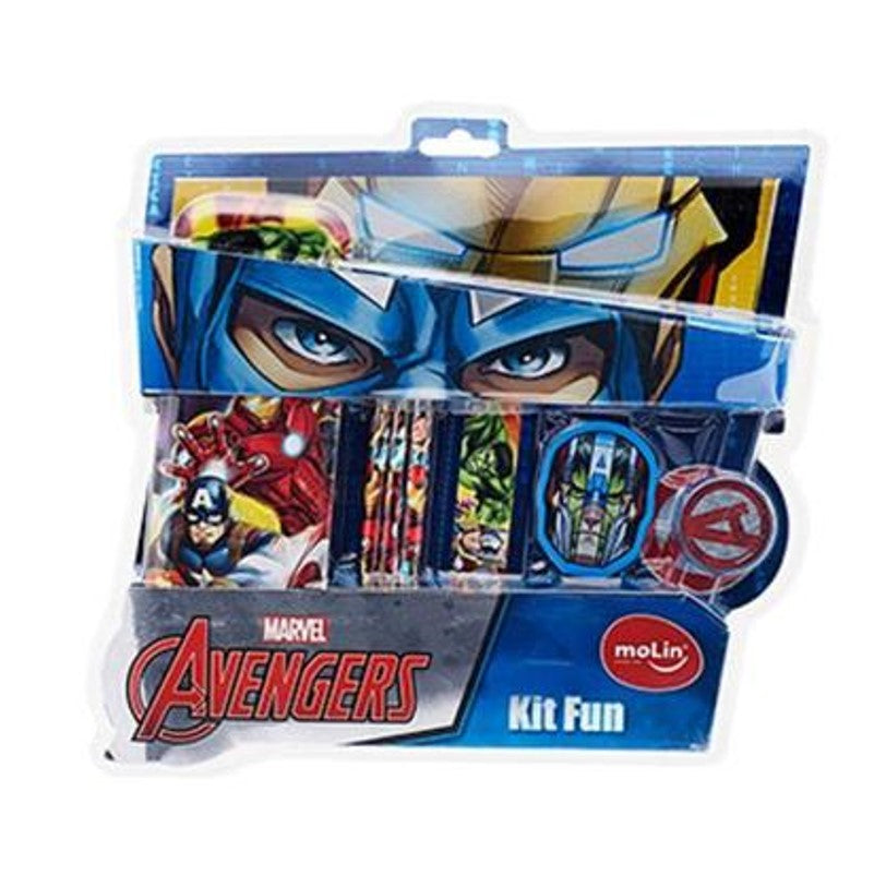 Kit Escolar Avengers Vingadores 7 Peças - Molin