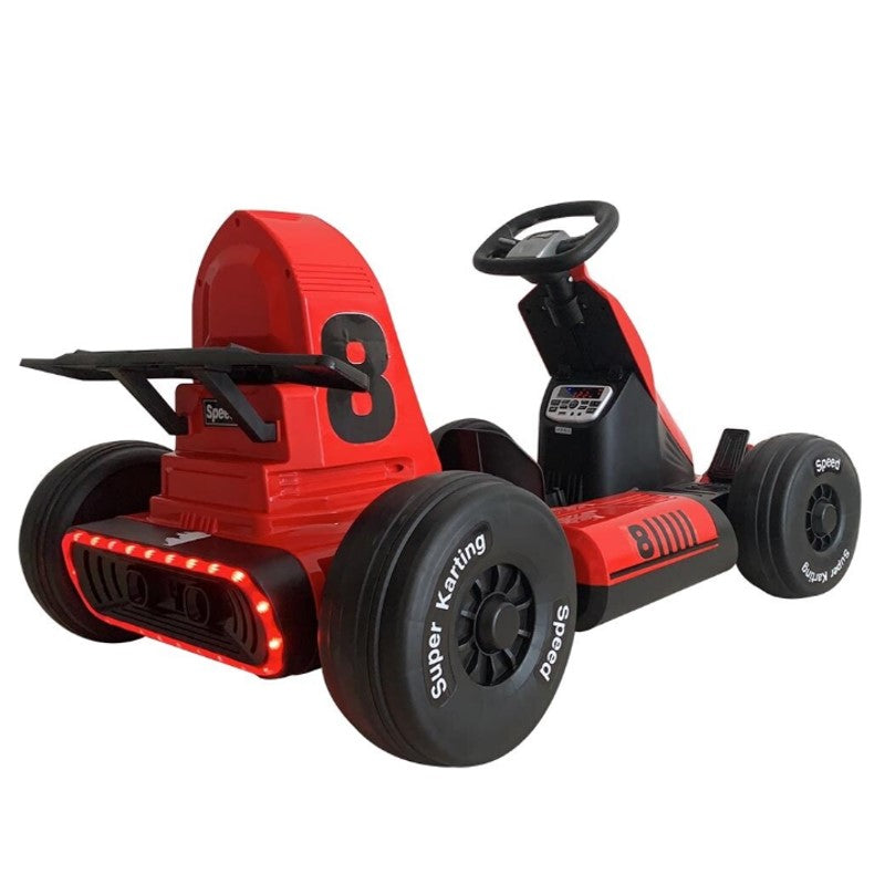 Carrinho Kart de Controle Remoto Vermelho 12V - Shiny Toy