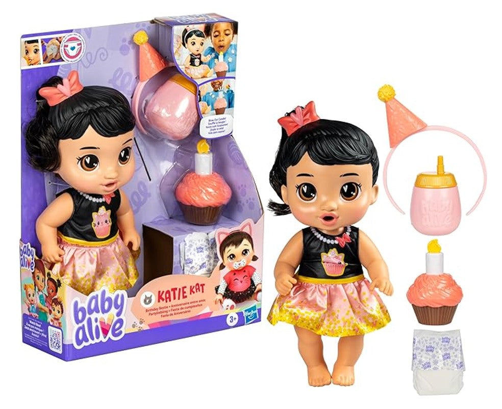 Boneca Baby Alive Festa De Aniversario Katie Kat - Hasbro