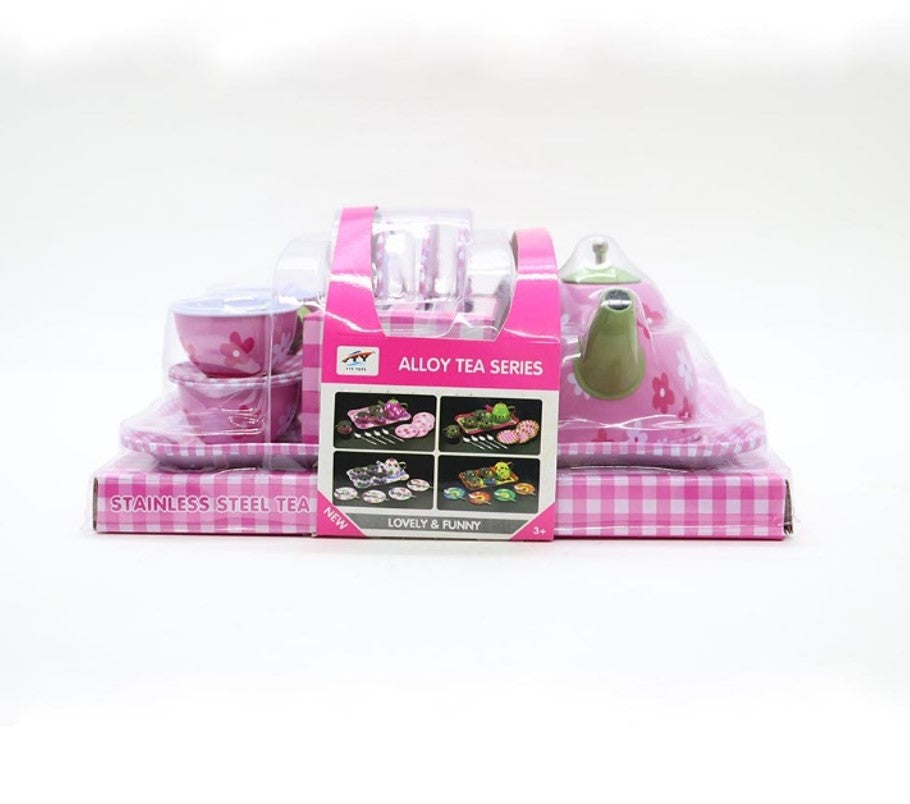 Kit De Chá Infantil Metal 14 Peças - Shiny Toys