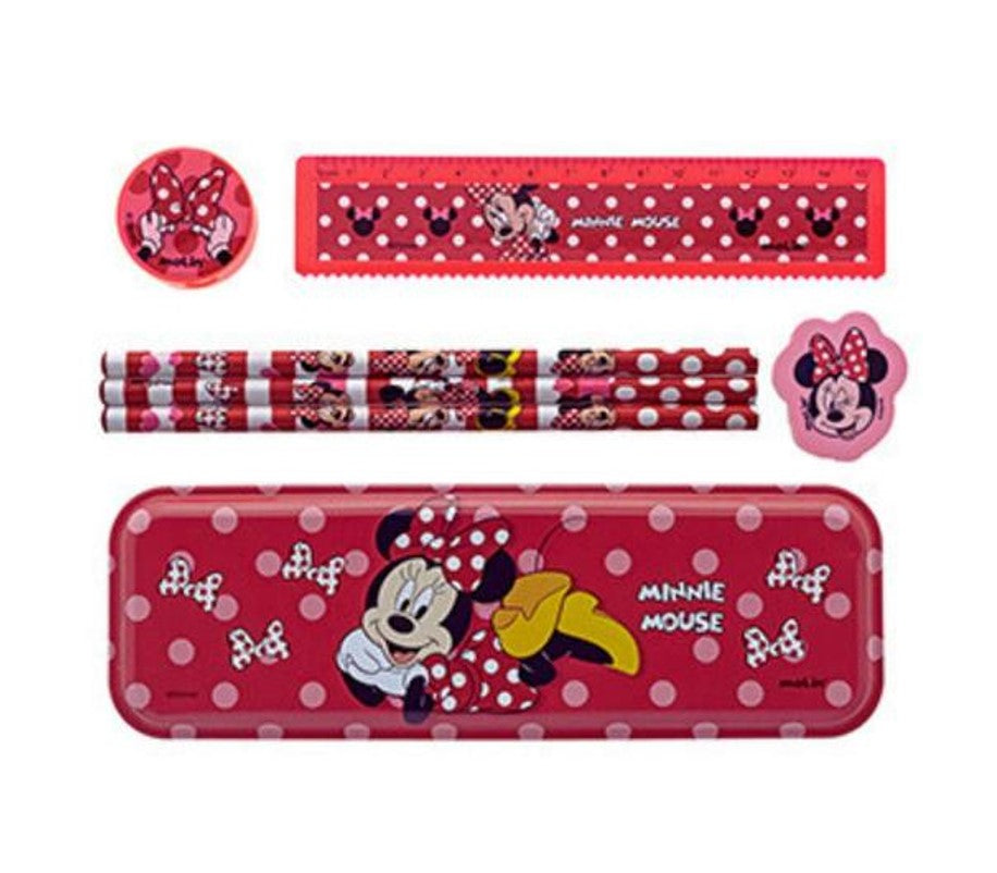 Kit Escolar Face Minnie Mouse 7 Peças - Molin