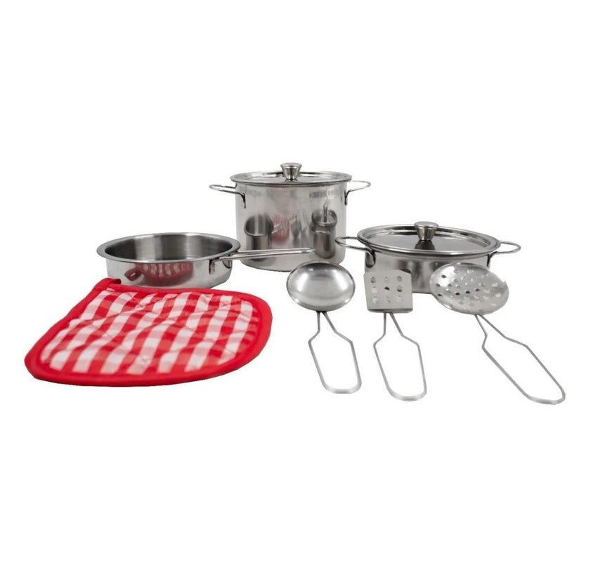 Kit Panelinhas Infantil Inox Divertido - Shiny Toys