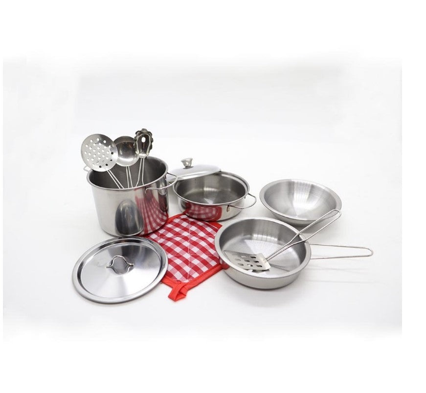 Kit Panelinhas Infantil Inox Divertido - Shiny Toys