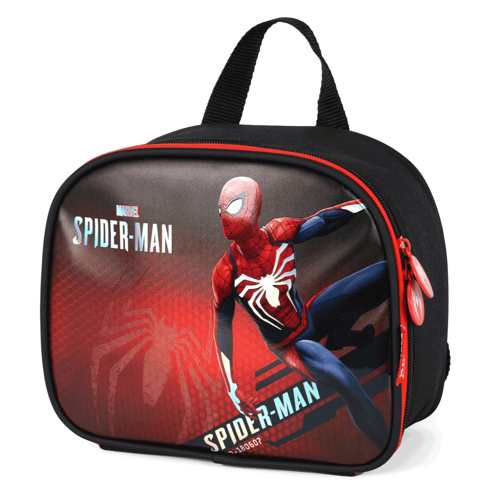 Kit Mochila de Rodinha Spider-Man + Lancheira Térmica + Estojo Escolar - Luxcel