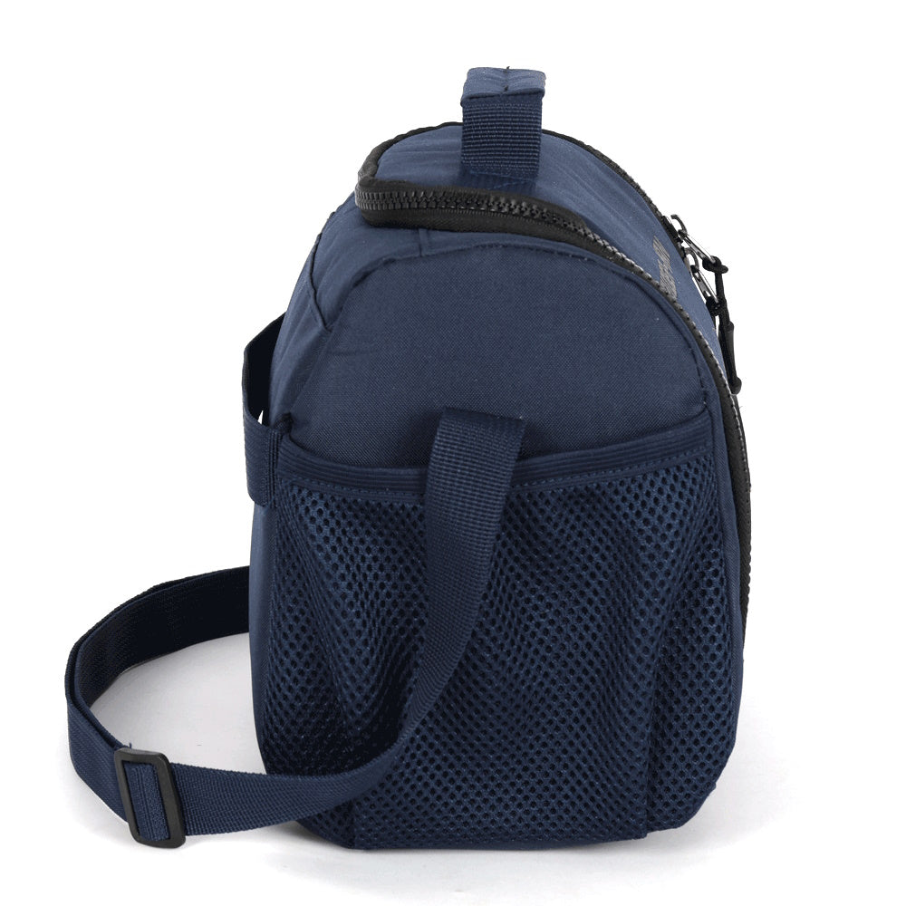 Kit Escolar Homem-Aranha Azul Marinho Mochila de Rodinhas + Lancheira Térmica + Estojo - Luxcel