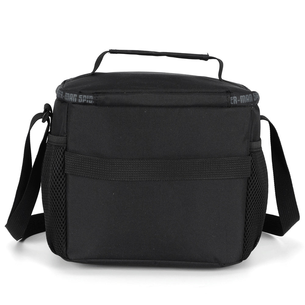 Kit Escolar Spider-Man Mochila de Rodinhas, Lancheira e Estojo Black & Red - Luxcel