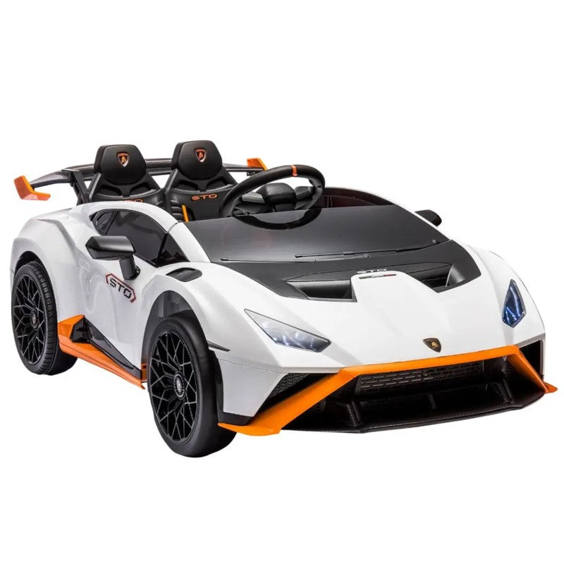 Mini Carro Elétrico Lamborghini Branca com Controle - Shiny Toys
