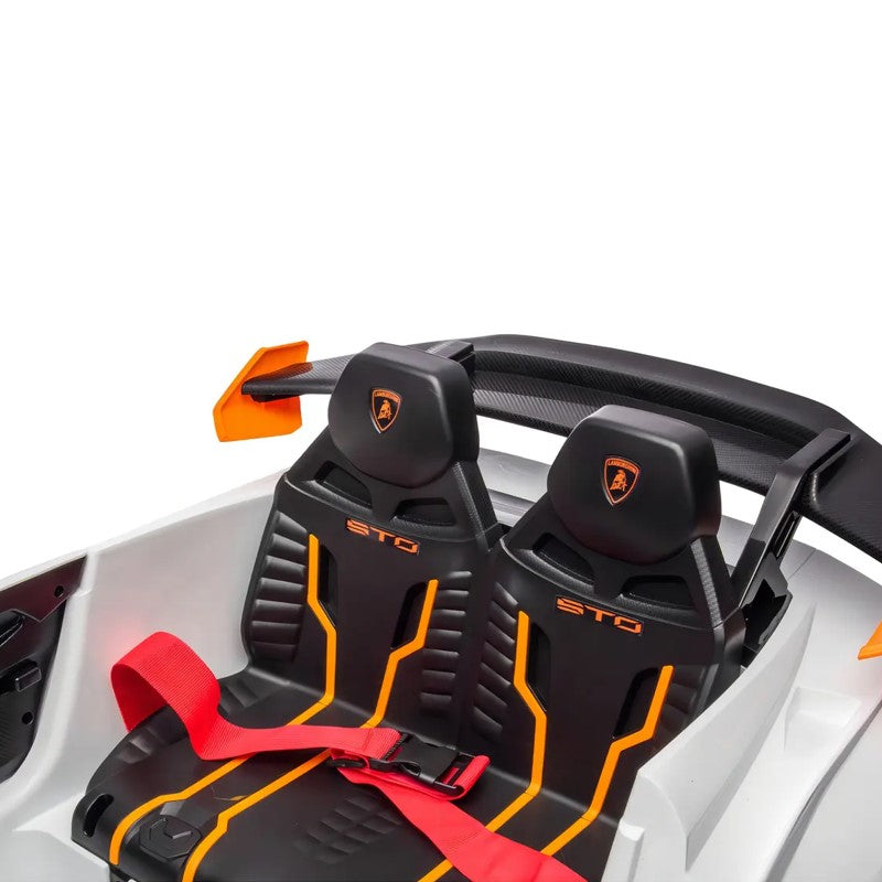 Mini Carro Elétrico Lamborghini Branca com Controle - Shiny Toys
