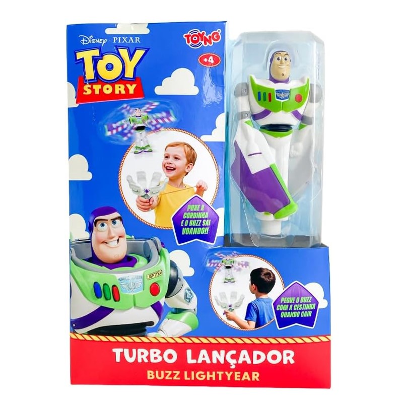 Turbo Lançador Lança e Pega Toy Story Buzz Lightyear - Toyng
