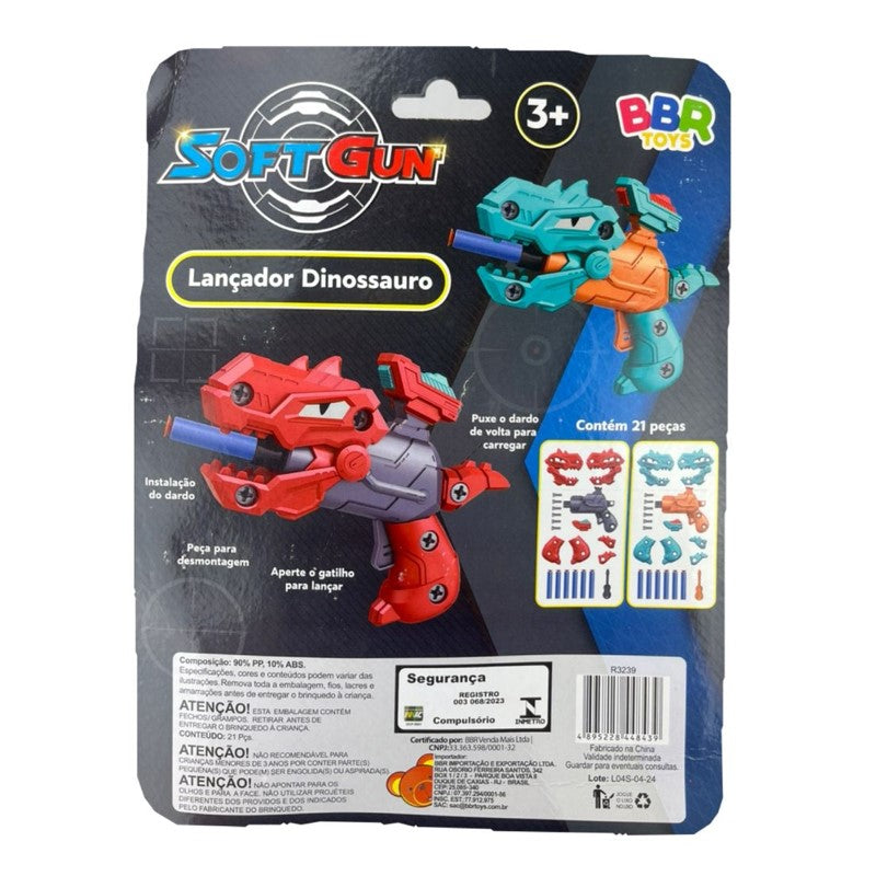 Brinquedo Lançador de Dardos Dinossauro - BBR