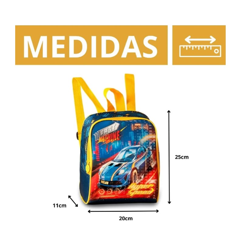 Lancheira Térmica Infantil Fast Machine Carros - Clio