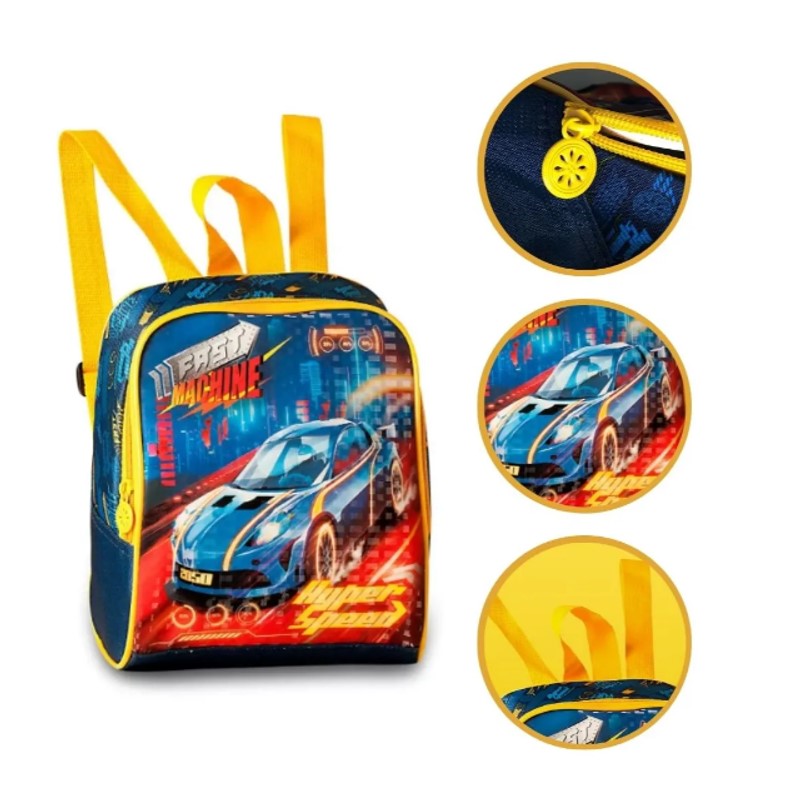 Lancheira Térmica Infantil Fast Machine Carros - Clio
