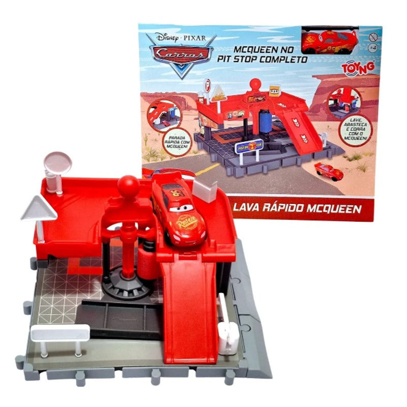 Lava Rápido Pit Stop Completo Mcqueen - Toyng