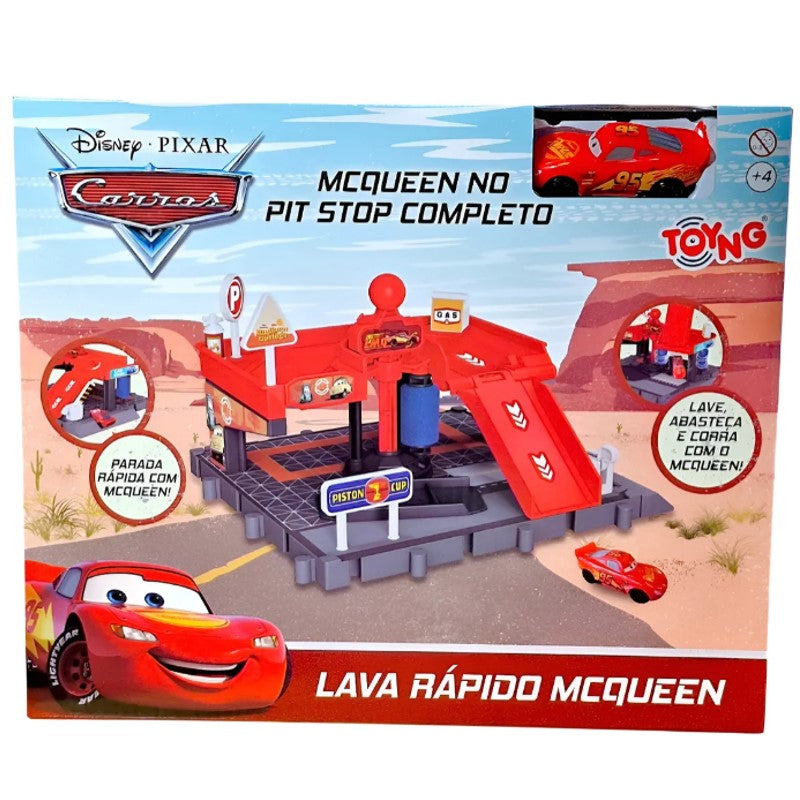 Lava Rápido Pit Stop Completo Mcqueen - Toyng