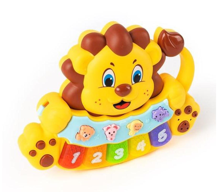 Teclado Leão Musical Infantil com Som