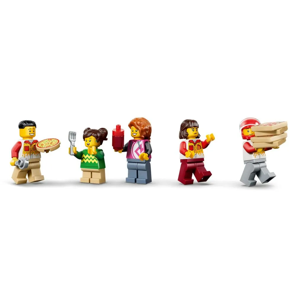 Lego City Experiência de entrega de pizza com veículos - 60496
